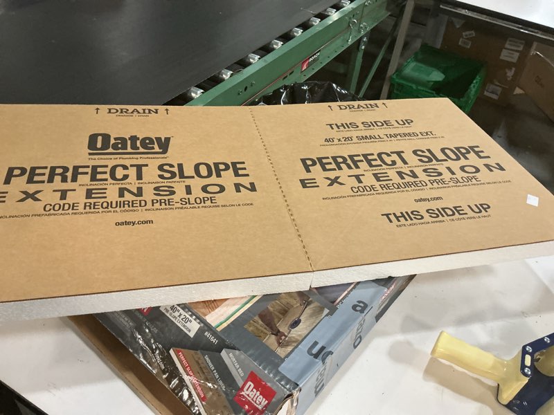 Condition photo showing New/Like New for oatey perfect slope 40x20