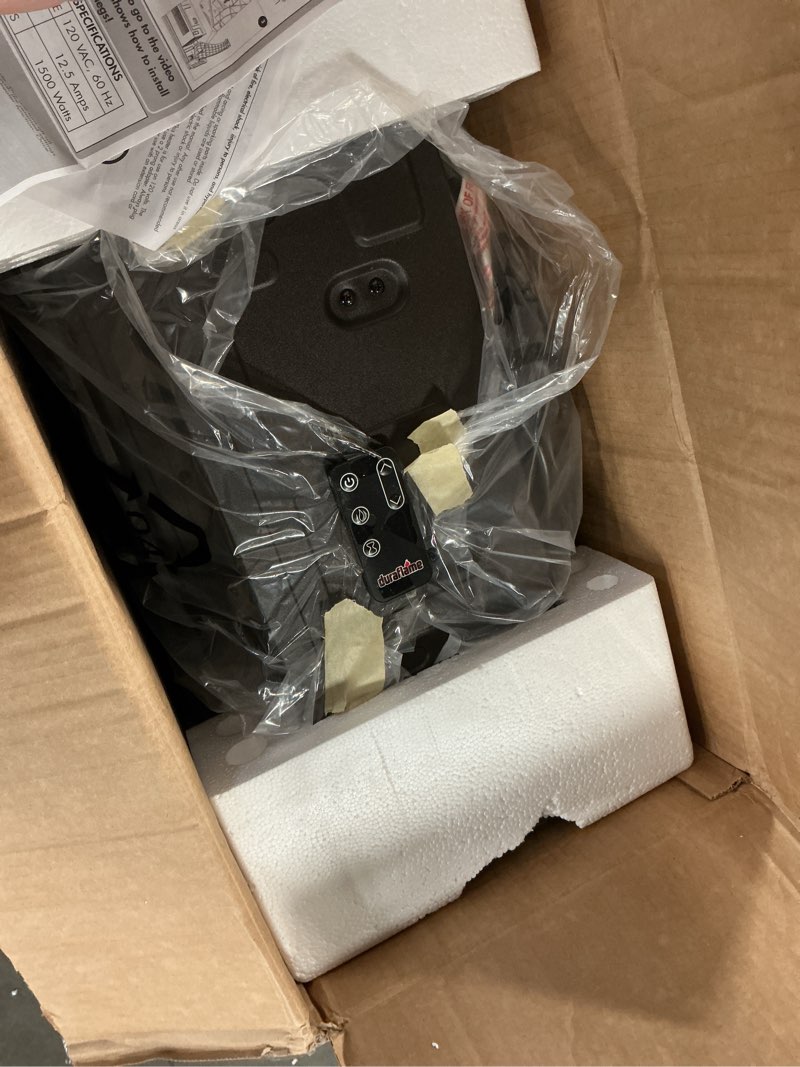 Condition photo showing As Is for duraflame Infrared Quartz Electric Stove Heater - DFI-591-02 - Bronze