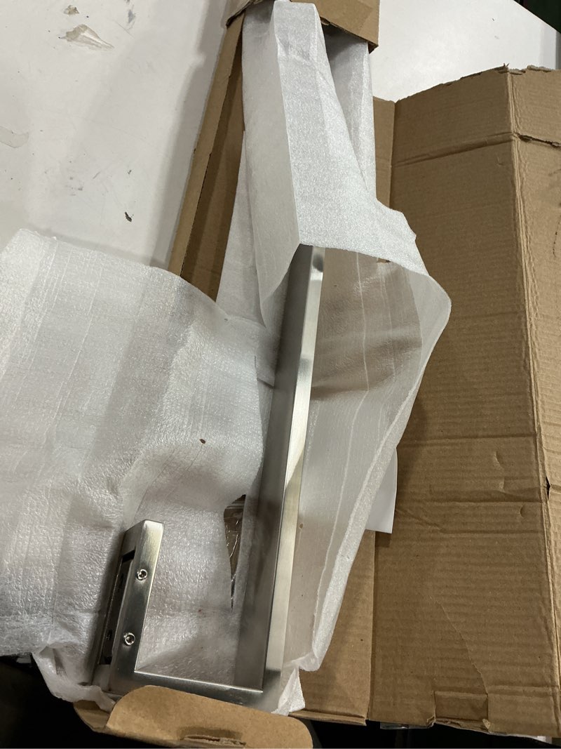 Condition photo showing item condition for Bathroom Towel Bar 24 Inch Towel Rack Wall Mount Bath Towel Holder Modern Towel Rod Silver Bath Towel Hanger Stainless Steel Brushed Finished Bathroom Accessories Towel Rail Single Bar Brushed Nickel