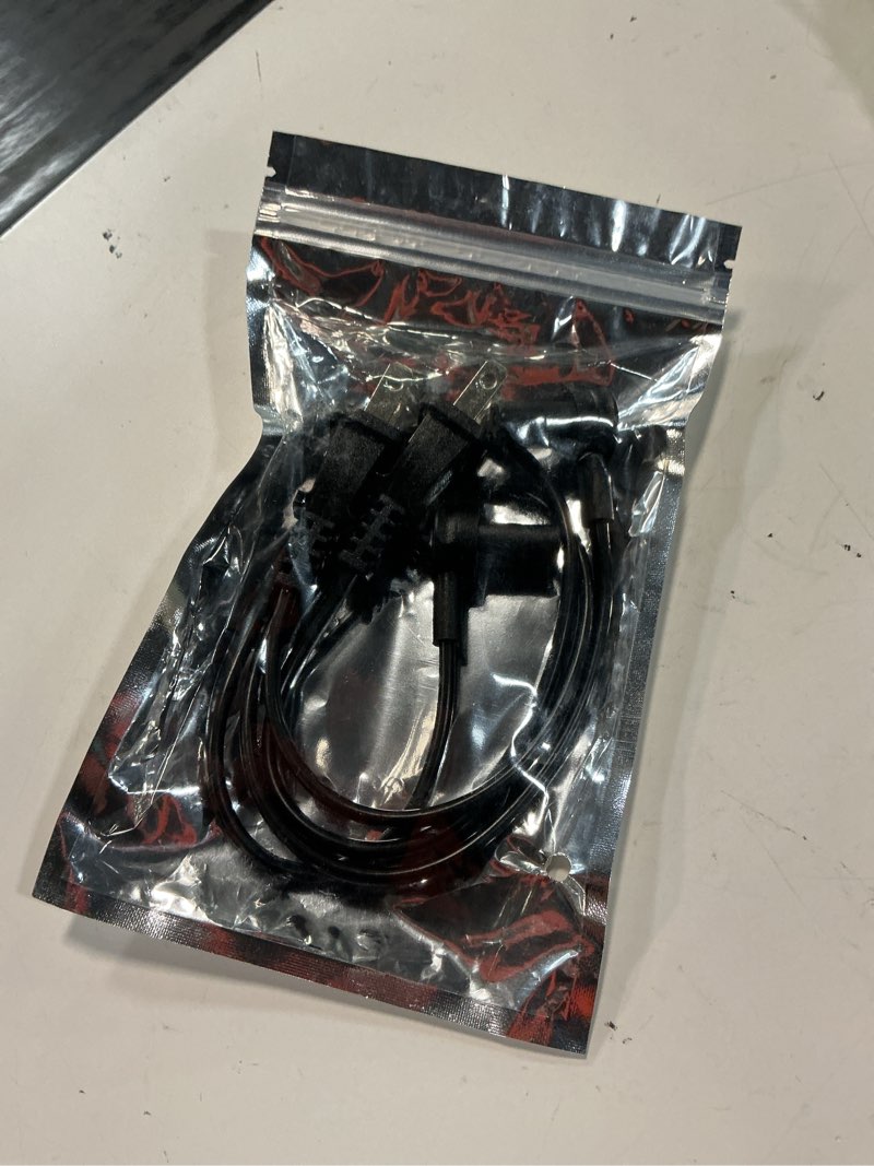 Condition photo showing Good Condition for 2-pack - extra short power cord compatible with sonos era 100 and era 300 speakers (black - 19.5 inches) extra short black