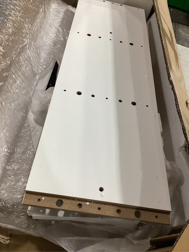 Condition photo showing Good Condition for 7 tier rgb light wall shelves, white | lack wall shelf unit,vertical shelf with remonte control,white shelves rgb-white