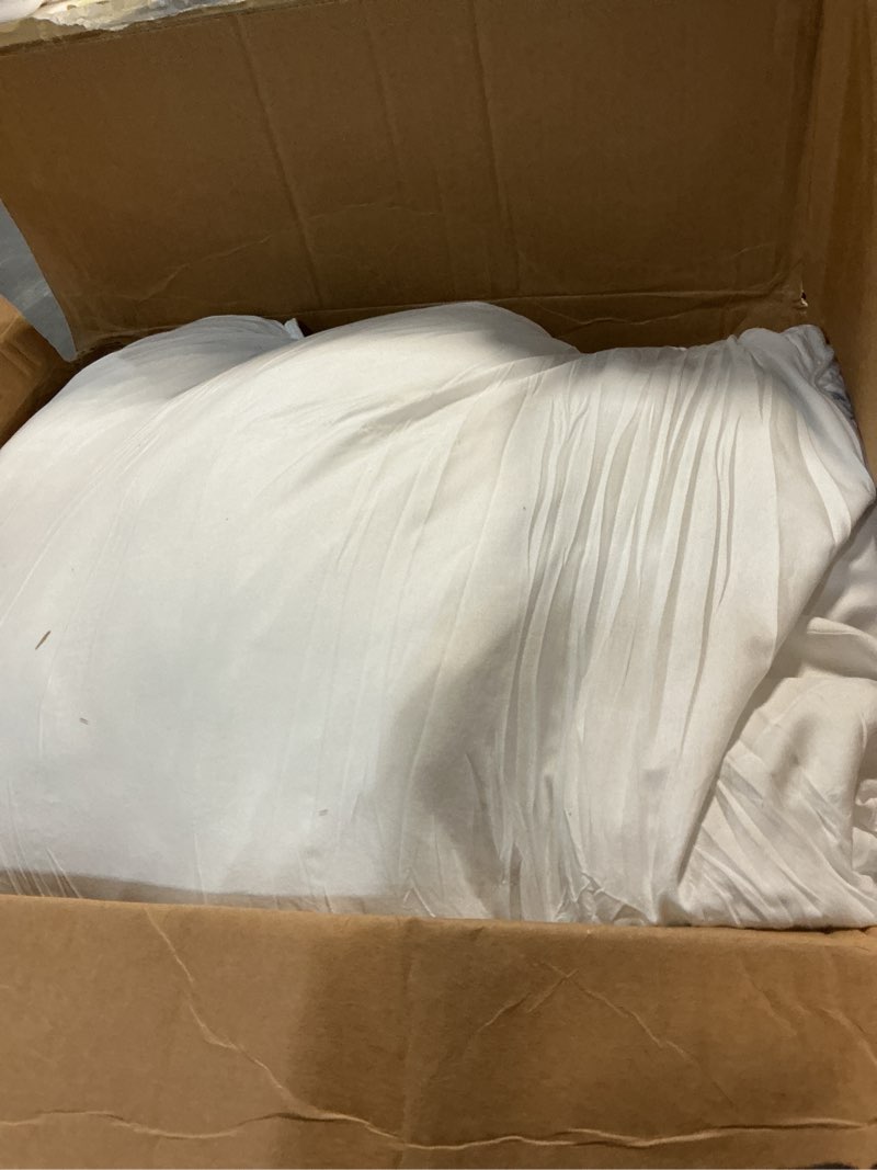 Condition photo showing As Is for Bedsure White Pillow Cases Set of 2, Cooling Pillow Cases Queen, Rayon Derived from Bamboo Queen Pillowcases, Breathable & Soft Valentines Pillow Covers with Envelope Closure, Gifts, 20x30 Inches 02 - White Queen (20" x 30")