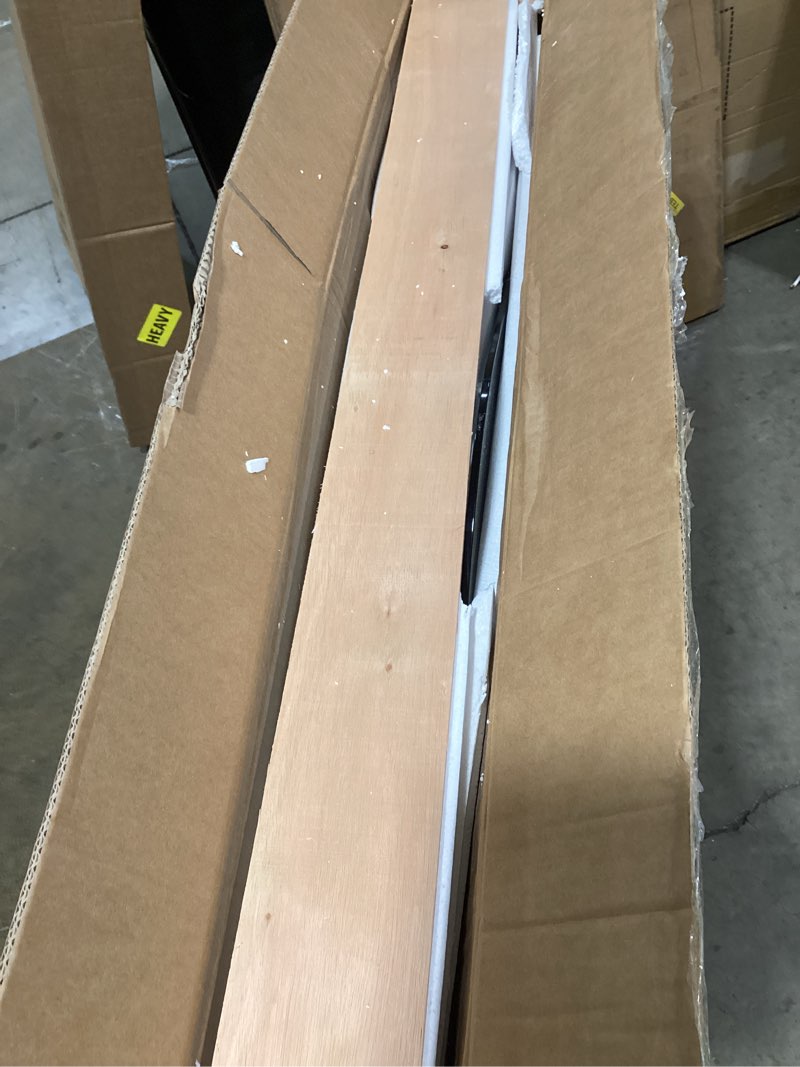 Condition photo showing Good Condition for omtivorlex morden coffee table,glass coffee table with natural wood legs,42.5\" x 28.5\" x 16\" triangl