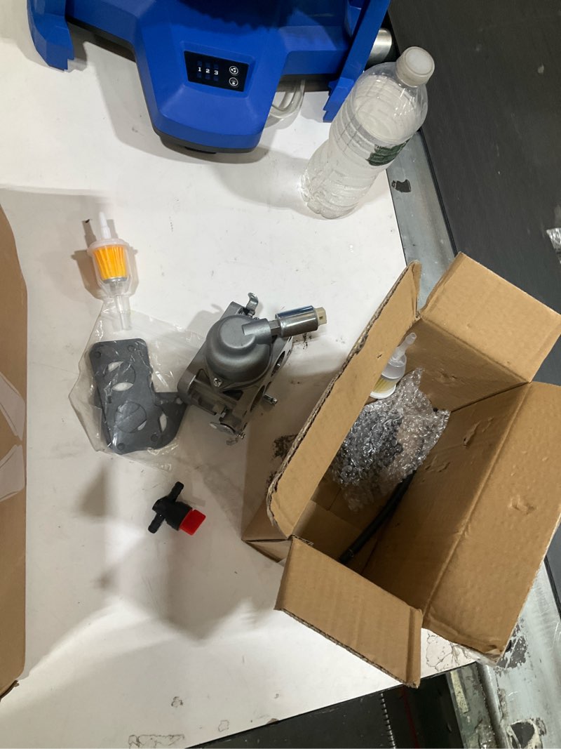 Condition photo showing As Is for carburetor fit for husqvarna yth22v46 yta22v46 yth24v48 v-twin els 725 24hp riding lawn tractor with air oil filter