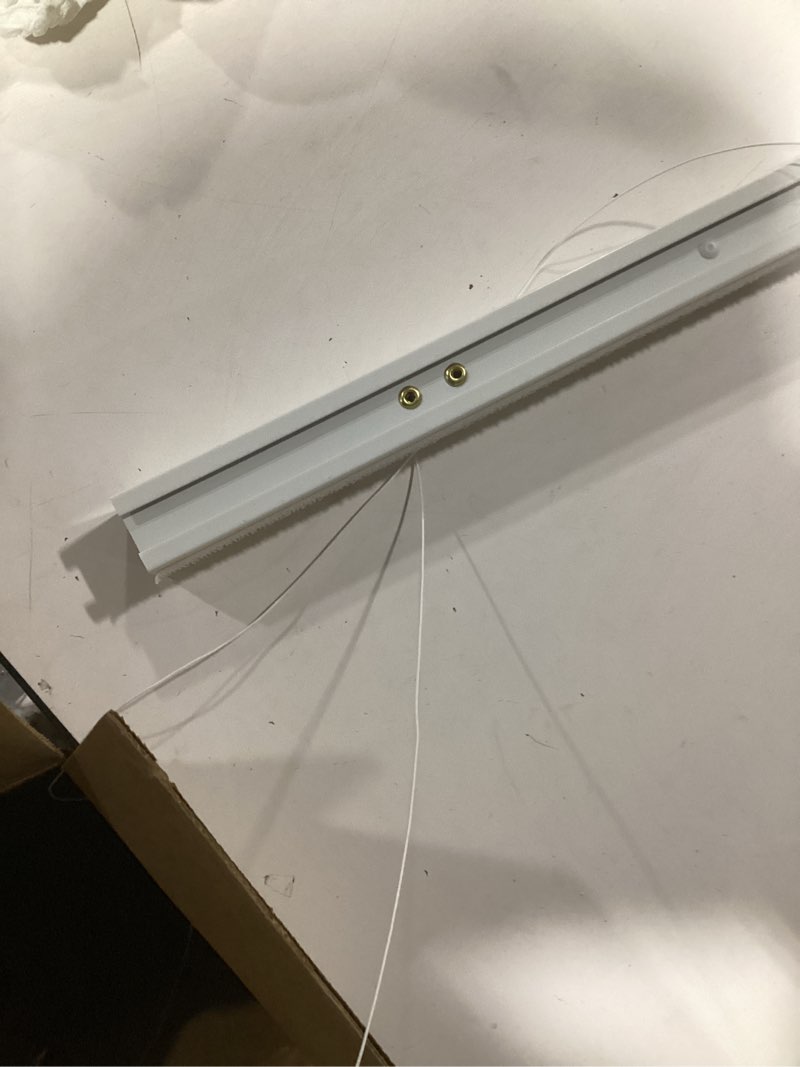 Condition photo showing As Is for No Tools No Drill Cordless Roman Shades for Indoor Windows 100% Blackout, for Window Size 22" W × 48