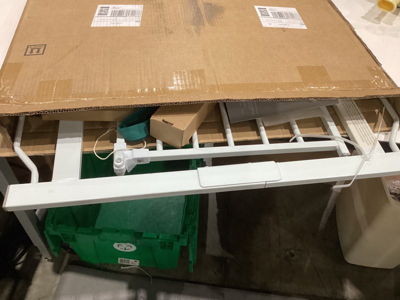 Condition photo showing Good Condition for Babelio 36" Tall Upgraded Baby Gate with Cat Door, 29-43" Auto Close Durable Dog Gate for Stairs, Doorways and House, Easy Walk Thru Safety Gate with Pet Door Includes 4 Wall Cups, White White 29-43" Wide, 36" Tall