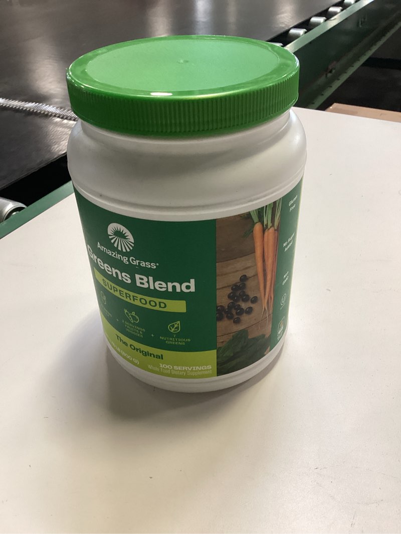 amazing grass greens blend superfood: super greens powder with spirulina, alfalfa, beet root powder,