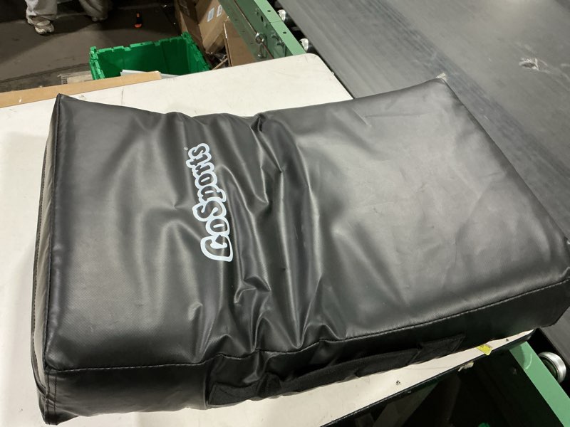 Condition photo showing Good Condition for gosports premium blocking pads – multisport training equipment for football, basketball, lacrosse, & martial arts – tackling dummies & kick pads 24" x 16" standard black