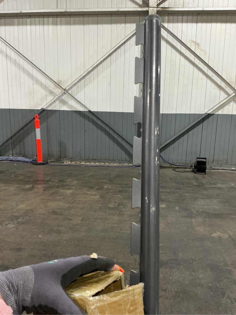 Condition photo showing As Is for (similar) closet rod, 27.5-74 inches hanging closet rod for clothes, closet bar & pole heavy-duty, closet rods for hanging clothes for closet wardrobes bathroom laundry rv curtains,white 27-74 in white