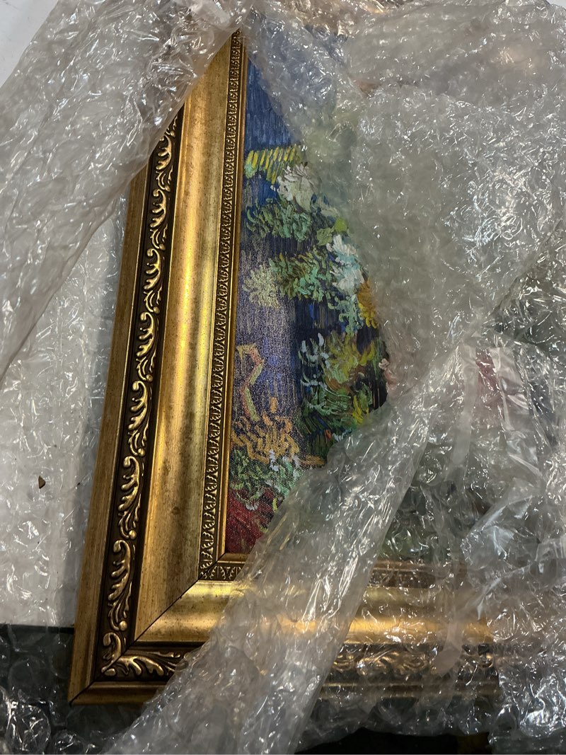 Condition photo showing Good Condition for IPIC - Bouquet of Flowers in a Vase, Vincent Van Gogh Art Reproduction. Giclee Canvas Prints Wall Ar