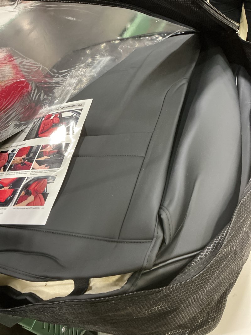 Condition photo showing Good Condition for bwtjf black car seat covers full set, universal front and rear seat covers for cars, waterproof leather auto seat protectors airbag compatible, car seat cushions fit for most sedans suv pick-up truck black full set
