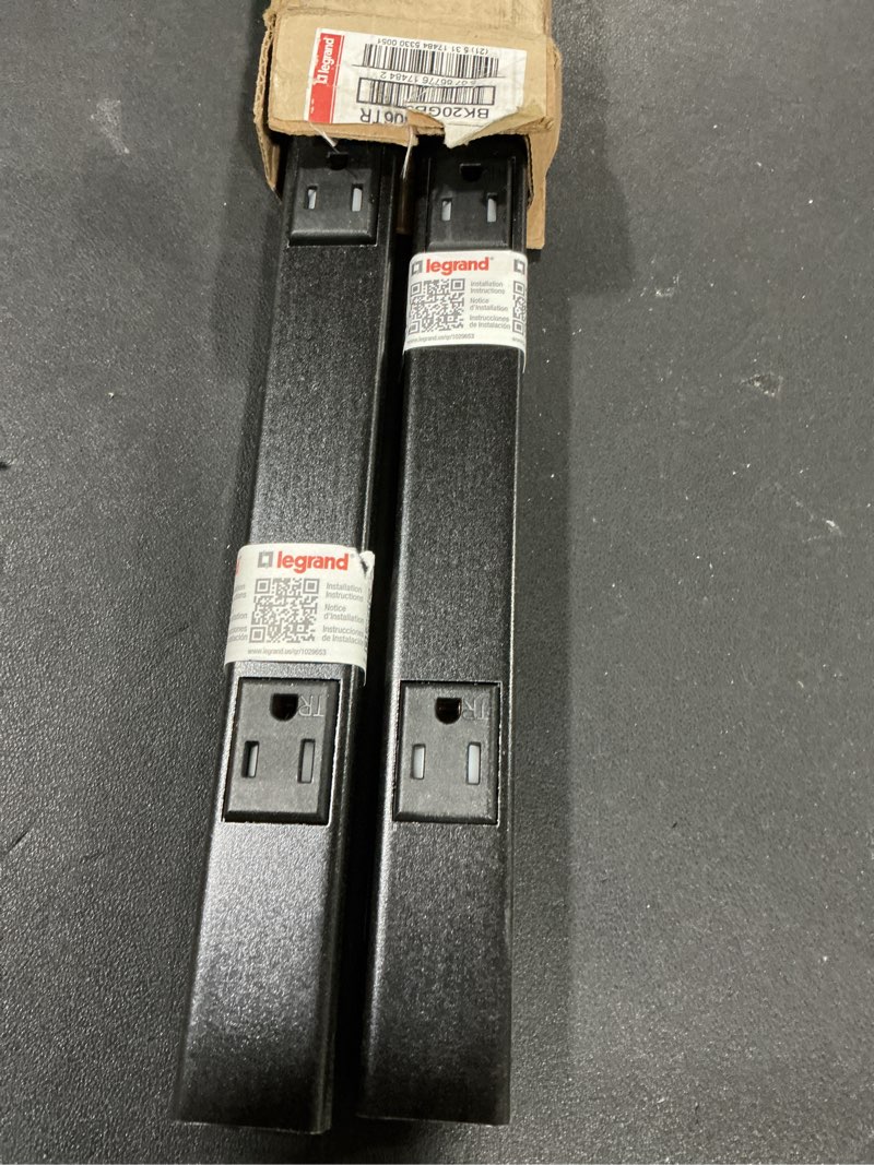 Condition photo showing New/Like New for BLACK Legrand - Wiremold Kit Cordmate, Organizer and Hider, Cover, Concealer, and Protector for Wall, Single Cord, CMK10, Paintable Organizer Cordmate I, 36 inch