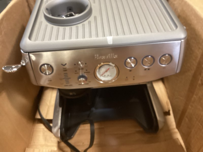 Condition photo showing Good Condition for breville barista express impress espresso machine bes876bss, brushed stainless steel
