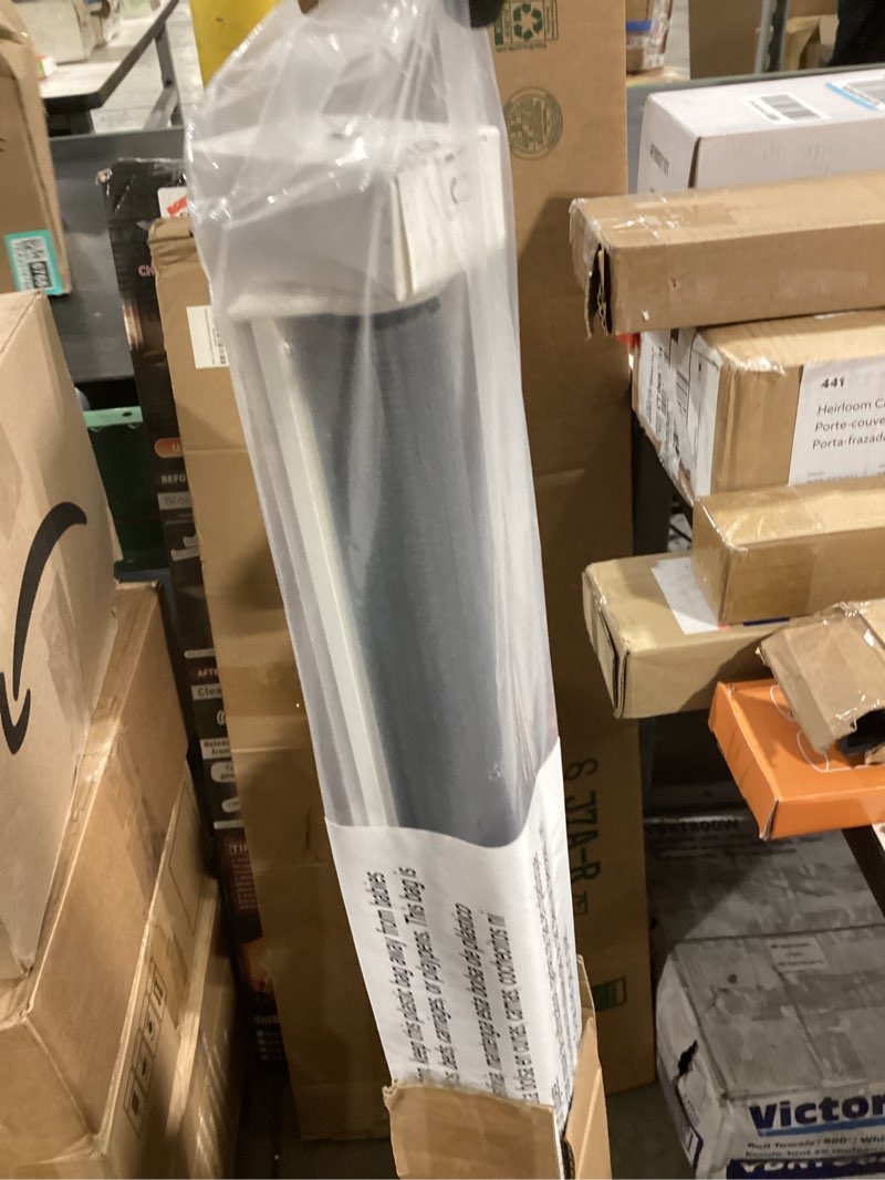 Condition photo showing New/Like New for lazblinds no tools no drill cordless zebra blinds for windows, dual layer light control for day and night, light filtering privacy roller blinds and shades for home, 30" w x 48" h, grey grey 30"w x 48"h