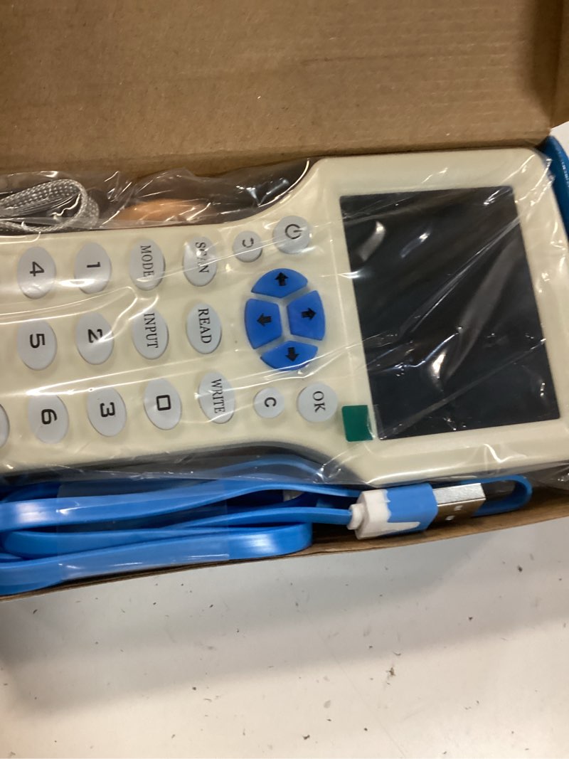 Condition photo showing Good Condition for english voice 10 muti-frequency rfid copier reader writer duplicator for id/ic/proximity card, with 5pcs t5577/uid changeable key/card