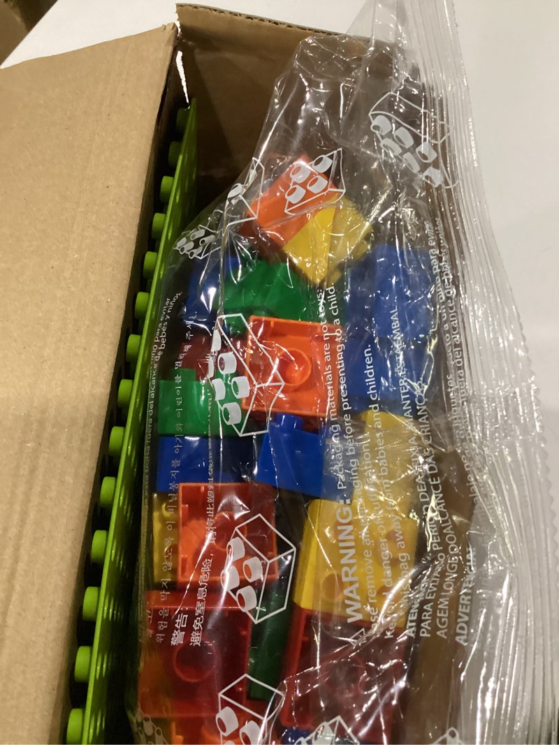 Condition photo showing New/Like New for aotipol building blocks for kids toddlers including a baseplate, 101-piece large classic building bricks set for kids of all ages, basic stem toys gift, compatible with all major brands