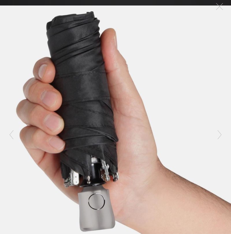 The World's Smallest Automatic Umbrella (Black)