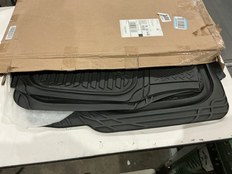 Condition photo showing Good Condition for motor trend flextough floor mats for cars, black deep dish all-weather car mats, waterproof trim-to fit automotive floor mats for cars trucks suv, universal floor liner car accessories full set black
