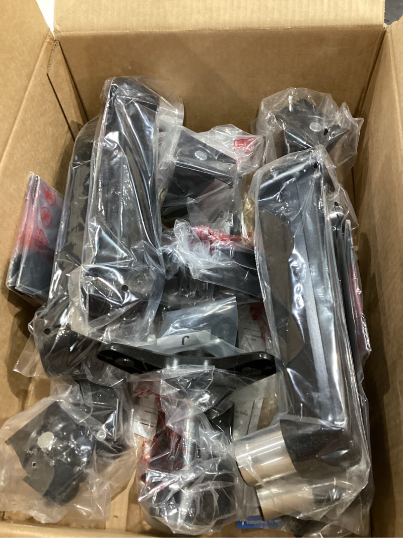 Condition photo showing Good Condition for HUANUO Triple Monitor Mount for 17 to 32 inch Screens, Adjustment Gaming Triple Monitor Stand with Swivel, Tilt, Rotation, Clamp & Grommet Kit Black