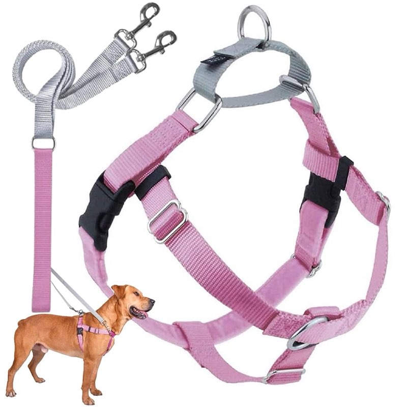 2 Hounds Design Freedom No Pull Dog Harness, Adjustable Harness and Leash Set, Easy Walking & Comfor