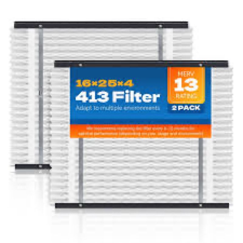 (Incomplete only one pc). 2 Pack 413 Replacement Filter Compatible with Air Purifier 1410, 1610, 2140, 2410, 2416, 3410, 4400,