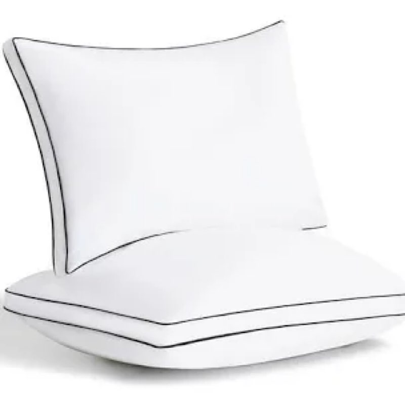 CozyLux Pillows King Size Set of 2, Soft and Supportive 3D Down Alternative Bed Pillow for Sleeping 