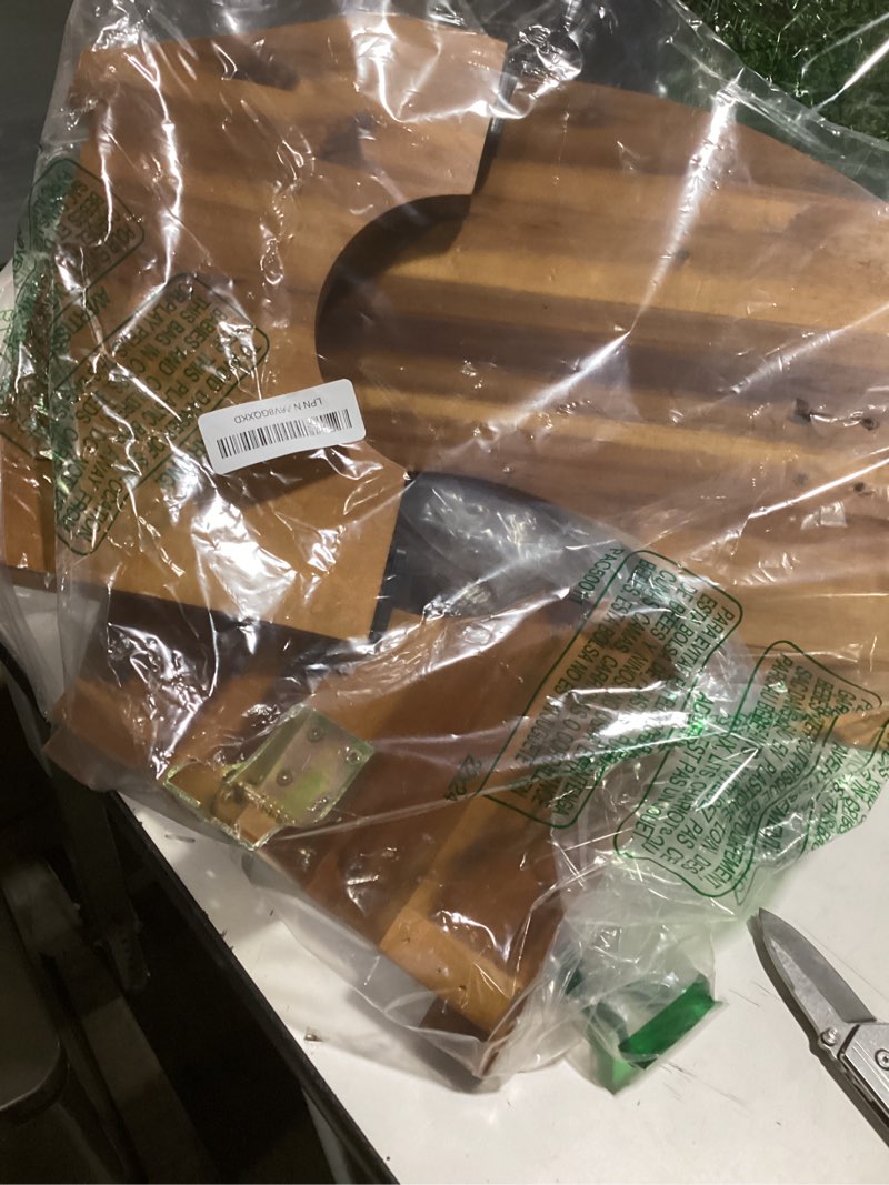 Condition photo showing Good Condition for TINAMO 7” Acacia Wood Foldable Toilet Stool, Round Edge Squatting Stool for Adults - Up to 400LBS Weight Capacity Foot Stool for Toilet, 2-in-1 Toilet Stool Squat Adult - No Assembly Required