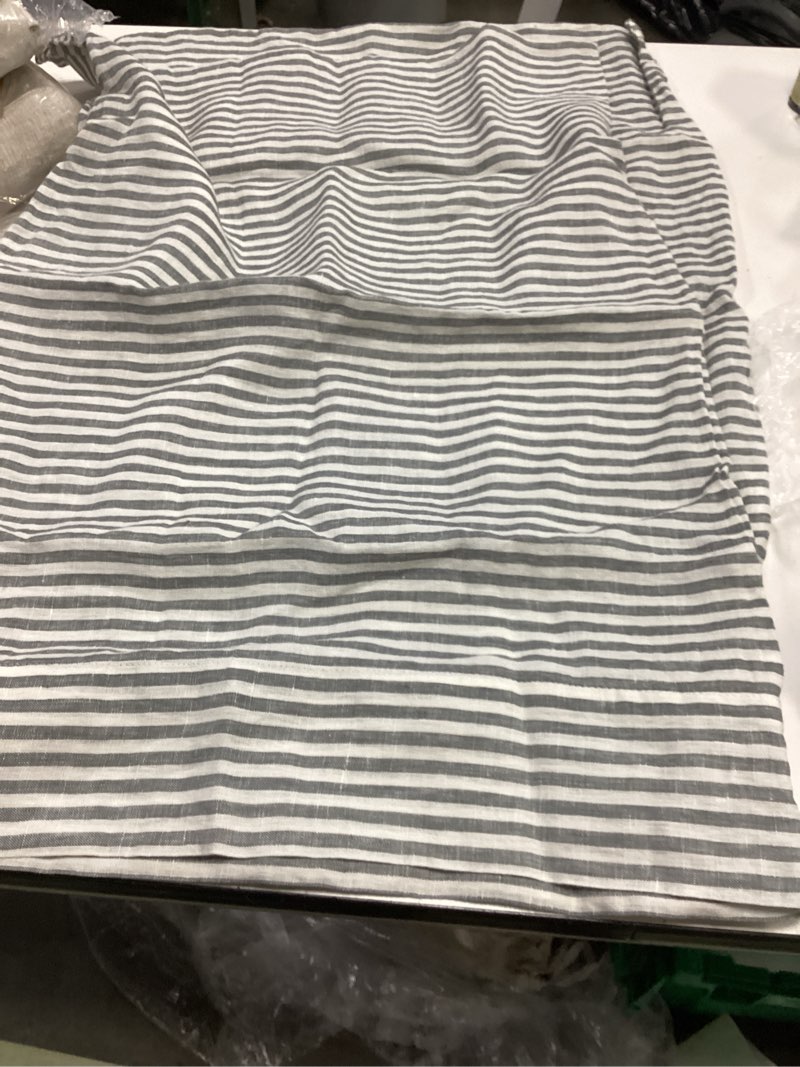 Condition photo showing Good Condition for quince european linen pillowcase set queen grey/white 