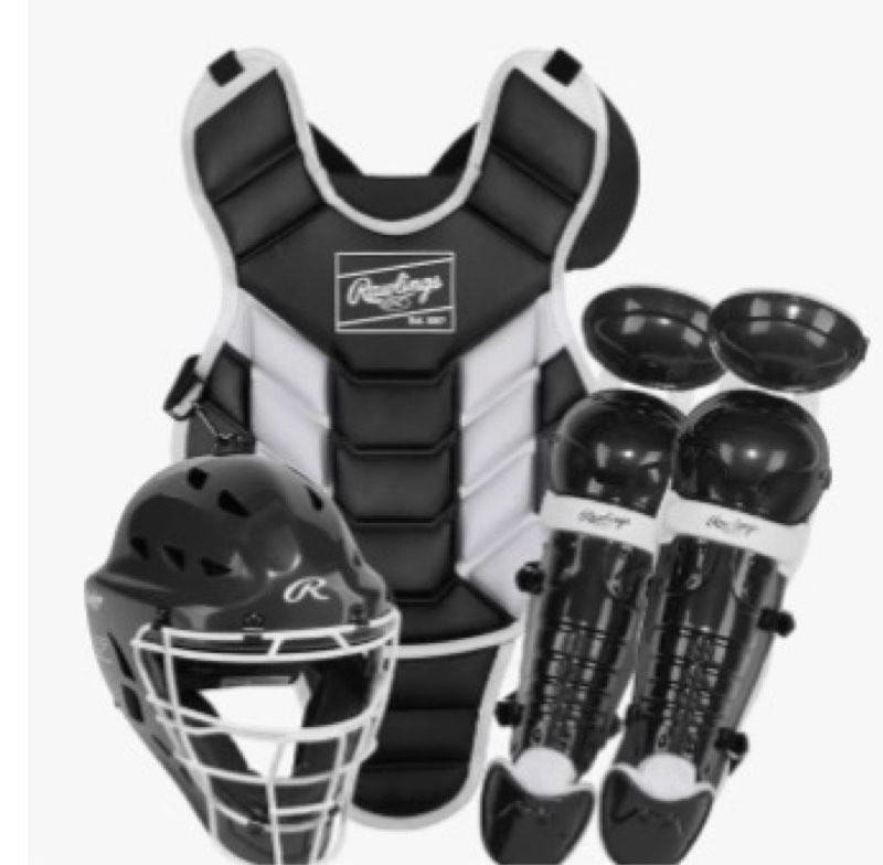 Rawlings | RENEGADE 2.0 Catcher's Set | Baseball | NOCSAE Certified | Youth Ages 12 and Under | Blac