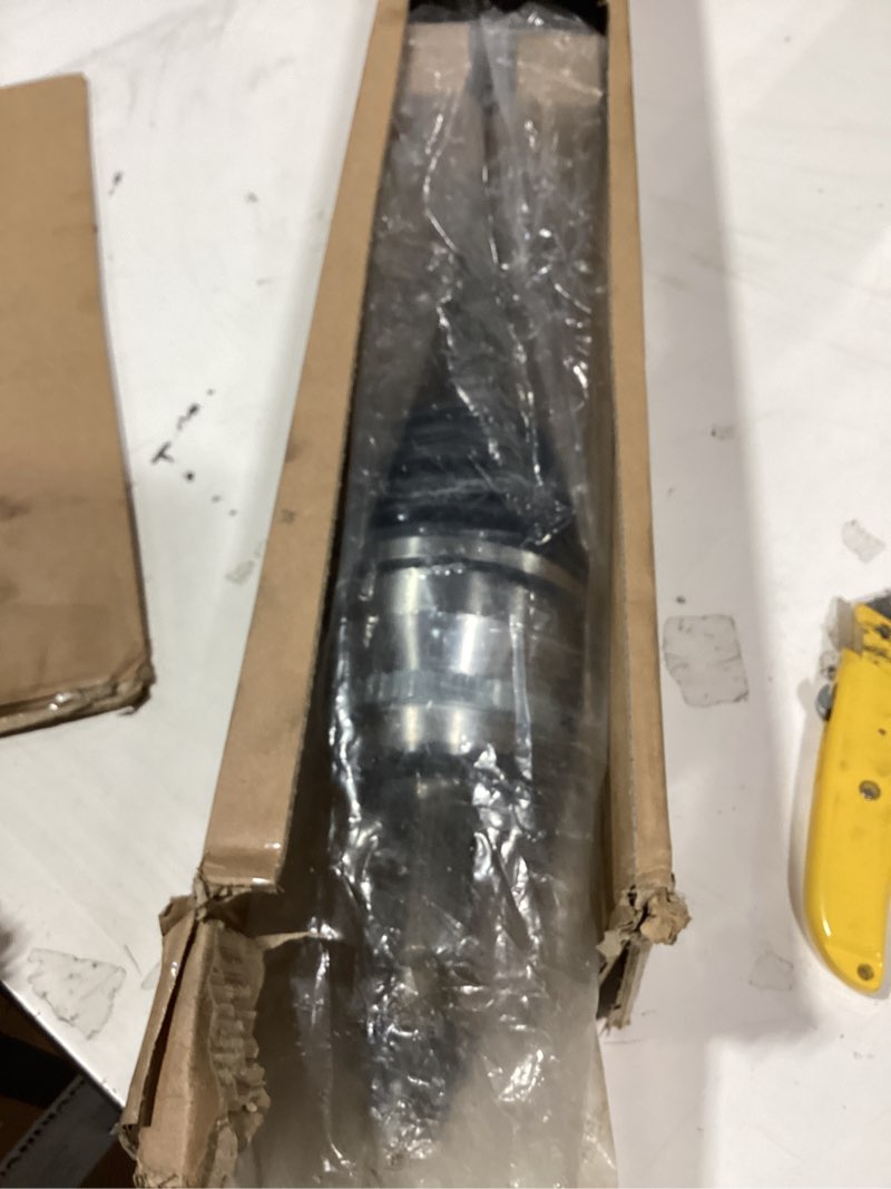 Condition photo showing As Is for front cv axle shaft assembly 2.0l 2.5l fits for subaru forester 2014 2015 2016 2017 2018, replace for 66-7568, 1 pc cv axle shaft assembly