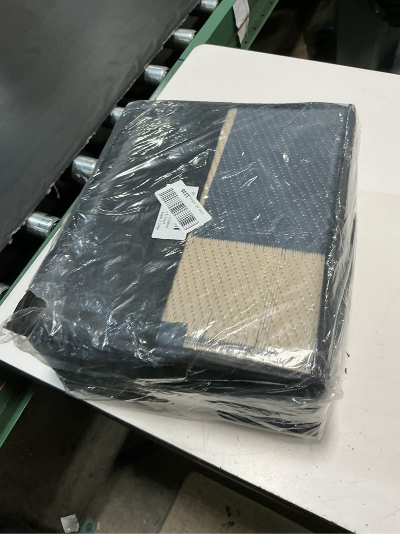 Condition photo showing Good Condition for olanly outdoor rug 6x9 ft waterproof, reversible outdoor plastic straw rug, rv mat, indoor outdoor carpet clearance for patio, camping, balcony, deck, backyard, black & beige black & beige geometric 6' x 9' (rectangular)