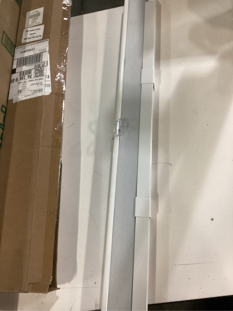 Condition photo showing item condition for LazBlinds Cordless Cellular Shades, No Tools No Drill Blackout Honeycomb Shades Pleated Blinds for Windows, 32.5'' W x 72'' H, Silver White Blackout-silver White 32 1/2'' W x 72'' H