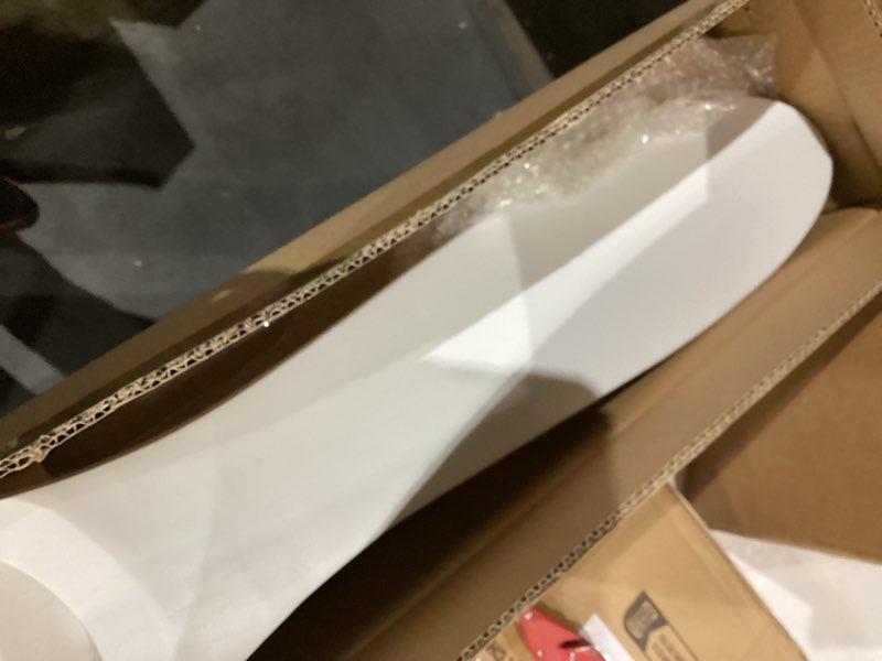 Condition photo showing Good Condition for 52 inch white ceiling fan no light ?wood outdoor ceiling fans for patios living room bedroom dc reversible modern ceiling fan without light with remote control
