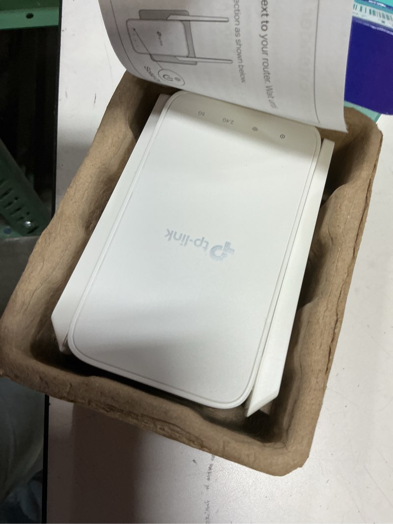 Condition photo showing Good Condition for TP-Link AC1200 WiFi Extender, 2023 Engadget Best Budget Pick, 1.2Gbps Signal Booster for Home, Dual Band 5GHz/2.4GHz, Covers Up to 1500 Sq.ft and 30 Devices,Support Onemesh, One Ethernet Port (RE315) Wi-Fi 5 AC1200