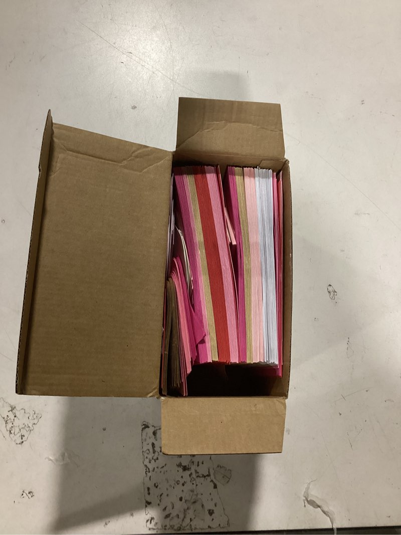 Condition photo showing Good Condition for Cholemy 240 Pcs Valentines Day Heart Cards with Envelopes Blank Colorful Heart Shaped Greeting Cards Paper Cutouts for Valentines Party Gift Exchange Anniversary Weddings(Pink Series)