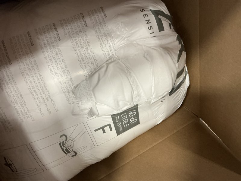 Condition photo showing As Is for bedsure comforter duvet insert - quilted comforters oversized king size, all season duvet, gentlesoft down alternative bedding, with 8 tabs, gifts for women/men, white, oversized king 116 x 98 inches white oversized king