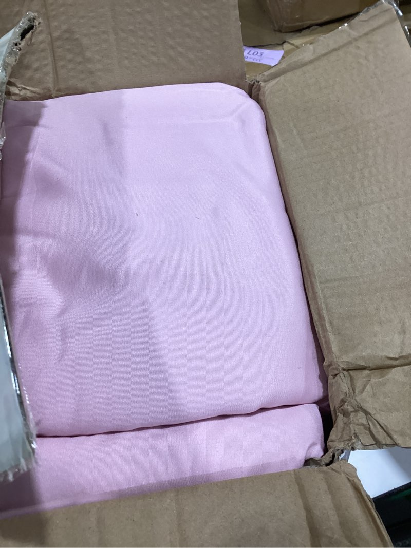 Condition photo showing Good Condition for bulk queen flat sheets only, 6 pack quick sort top bed sheet, color-coded label threads, wrinkle-free shrinkage durable microfiber hotel motel airb&bs essentials for hosts (90"x102",pink) queen pink 6