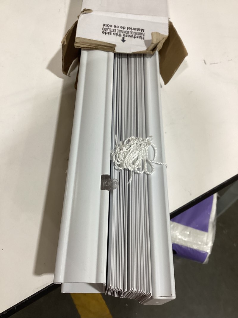 Condition photo showing As Is for 2-in cordless vinyl premium blind