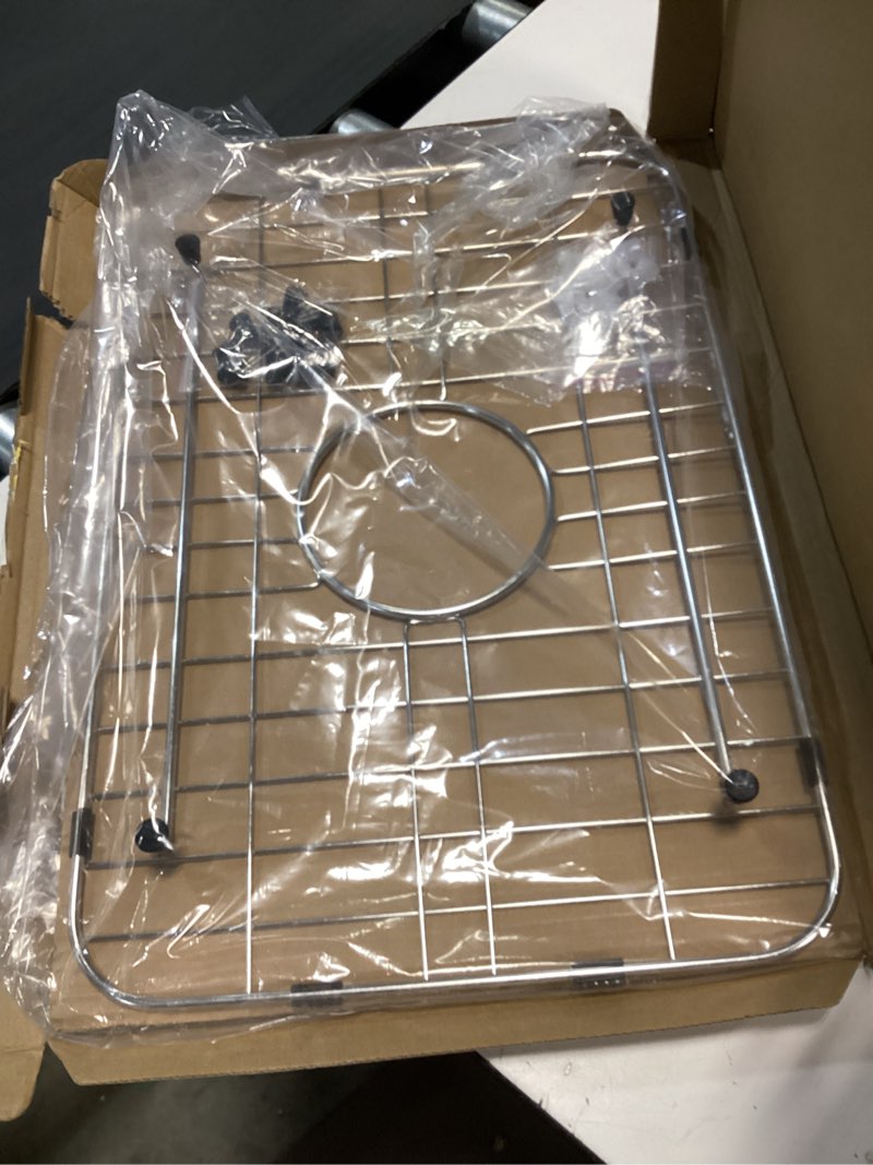 Condition photo showing Good Condition for Sink Grid 18" X 12-1/2", Centered Drain with Corner Radius 1-1/2" Stainless Steel Material for Sink (18 X 12" Centered Drain)