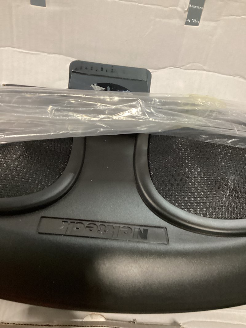 Condition photo showing Good Condition for nekteck foot massager with heat, shiatsu heated electric kneading foot massager machine for neuropathy, plantar fasciitis, feet massage for pain relief, circulation, ideal gifts for man woman her him black