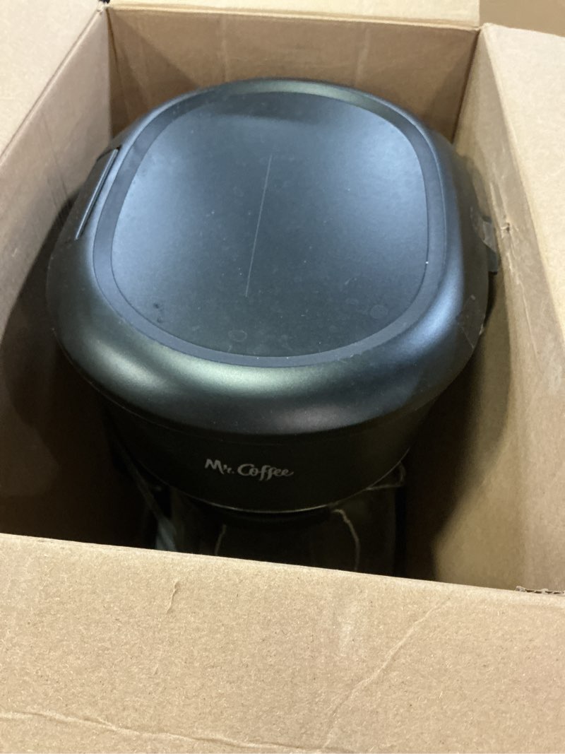 Condition photo showing As Is for Mr. Coffee® 12-Cup Programmable Coffeemaker, Brew Now or Later Coffee Maker