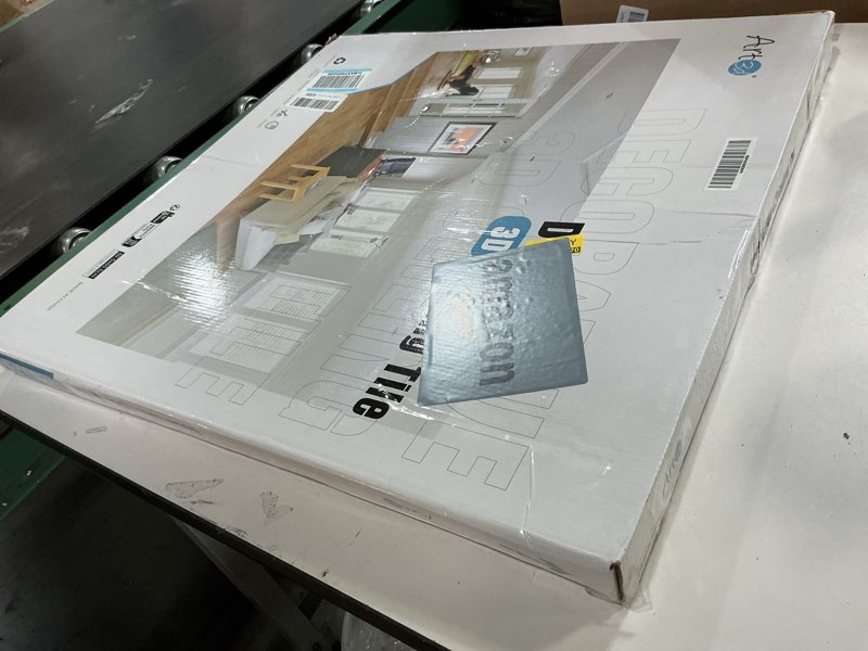 Condition photo showing New/Like New for Art3d 12-Pack Square Black Drop Ceiling Tile 2ft x 2ft, PVC Ceiling Panel 24 x 24in. 24*24 Black 12