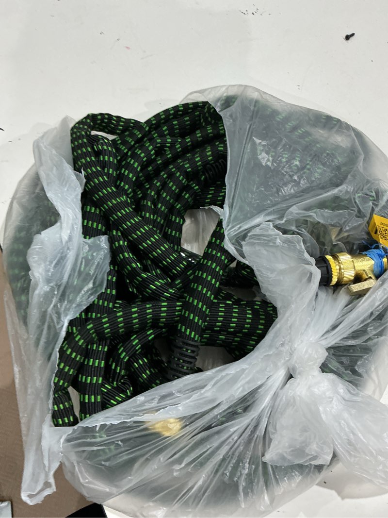 Condition photo showing As Is for flex-able hose xtreme 1-in x 50-ft kink free woven green hose