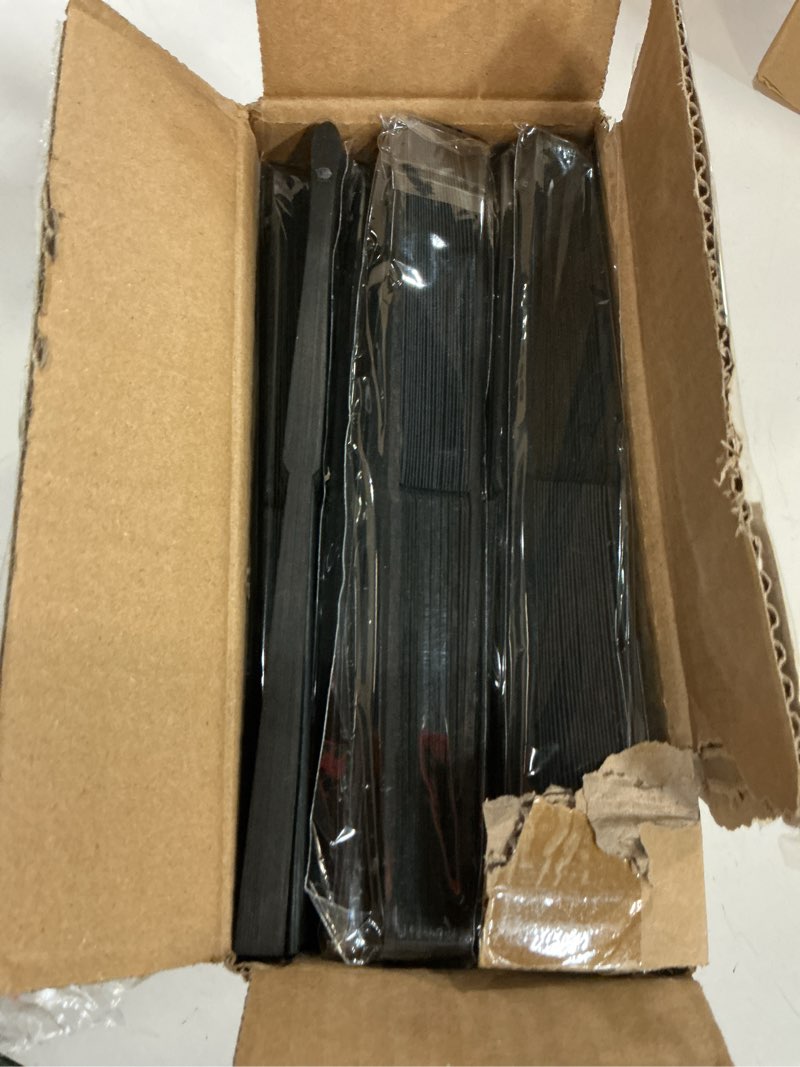 Condition photo showing Good Condition for 36 pcs black paper hand fans, handheld fan foldable for weddings, parties, diy projects, dance & photo props, home decor