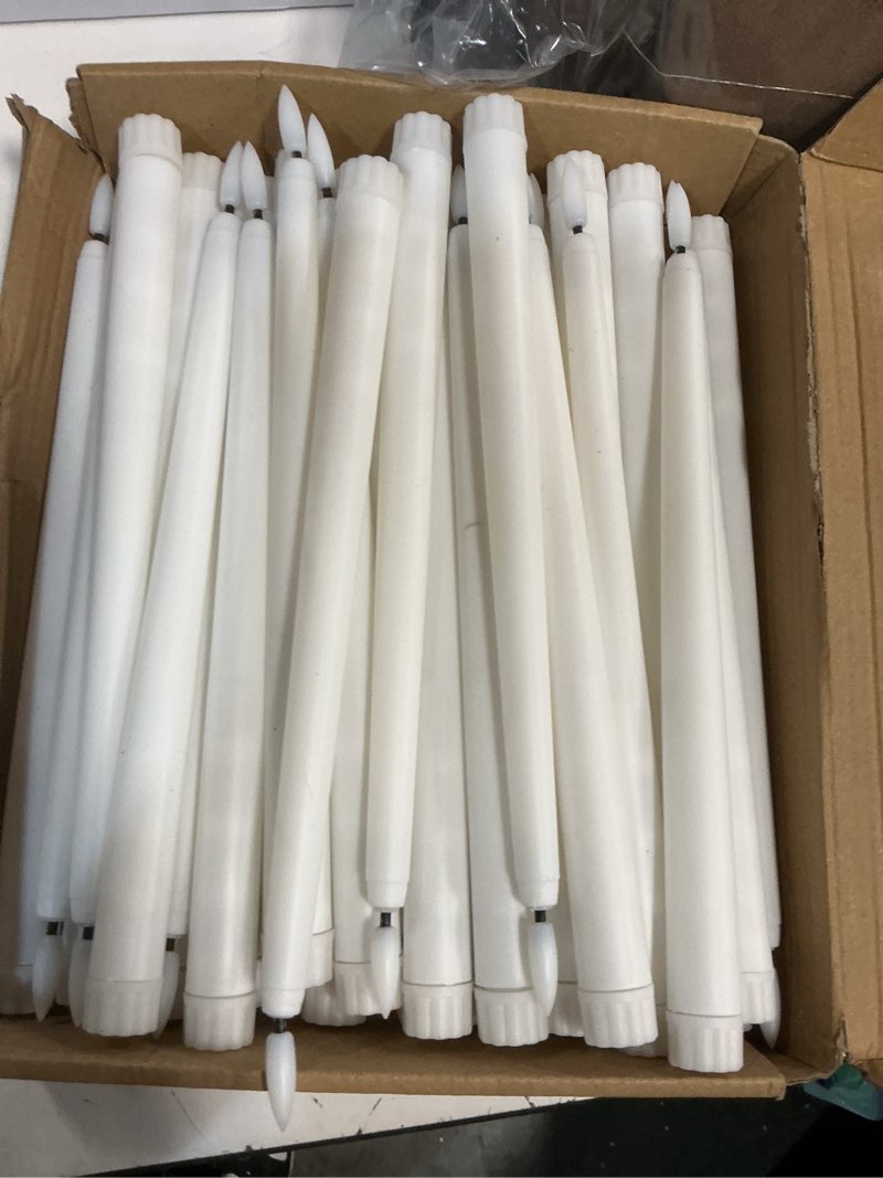 Condition photo showing As Is for new, 11\" long 35pcs floating candles for halloween decorations with wand remote