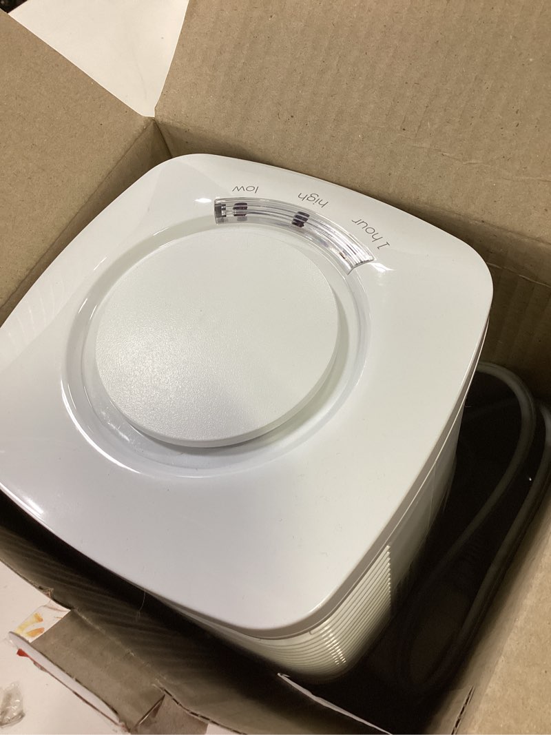 Condition photo showing As Is for lasko cd08200 bathroom portable heater, white, 1500 w