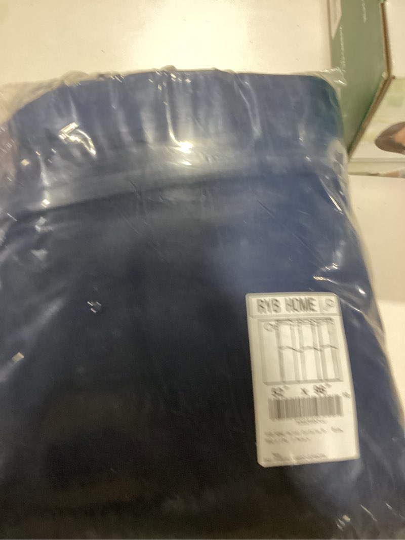 RYB HOME Velvet Curtains 96 inches - Blackout Curtains for Living Room,Thermal Insulated Noise Reduc