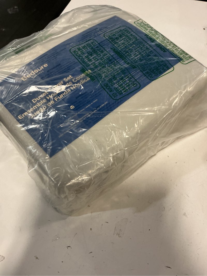 Condition photo showing Good Condition for Bedsure Oversized King Duvet Cover - 3 Pieces Prewashed Cotton-Like Extra Soft Bedding Set, Includes 1 Duvet Cover 120x98 Inches with Zipper Closure & 2 Pillow Shams, Linen, Comforter Not Included 02 - Linen (No Comforter) Oversized King (120" x 98")