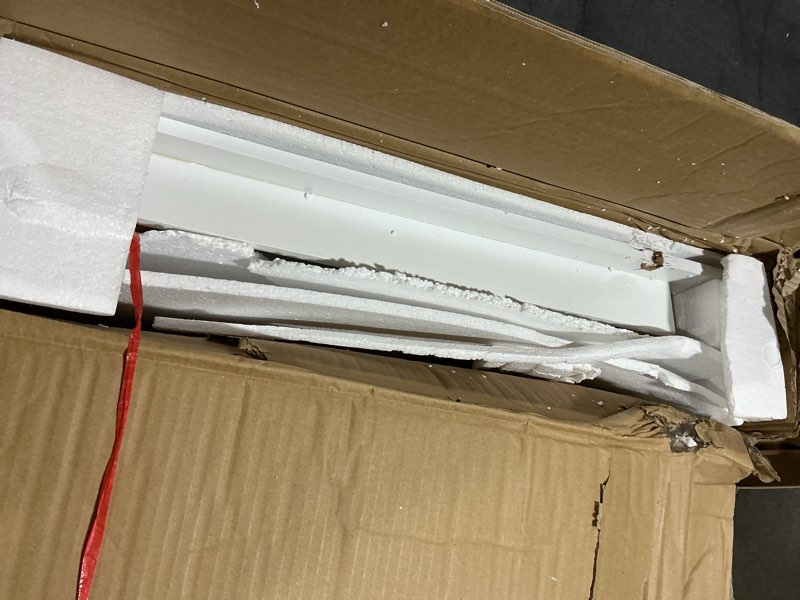 Condition photo showing As Is for Humble Crew Kids Wooden Table and 2 Chairs Set, White - Square Kids Table and Chair Set for Toddlers and Children for Arts, Crafts, and Snack Time - Sturdy, Durable Toddler Activity Table Off White