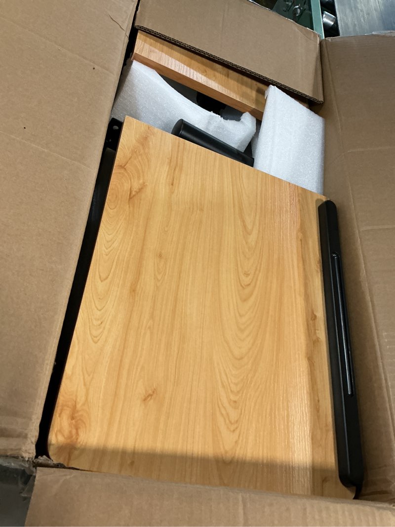 Condition photo showing As Is for TigerDad Mobile Adjustable Height Laptop Stand PC Computer Portable Notebook Swivel Laptop Desk Rolling Table Desk Cart Tiltable with Wheels Casters& Mouse Pad Table Wood